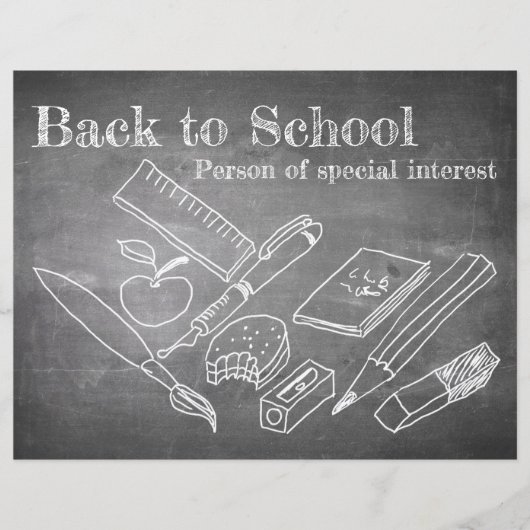 Papier Retour à l'école (Devant)