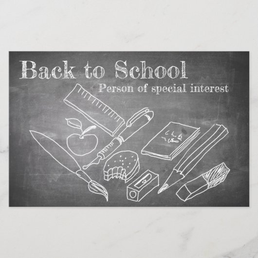 Papier Retour à l'école (Devant)
