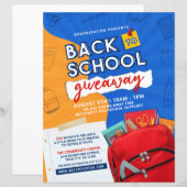 Papier Retour À L'École Approvisionnement & Sac À Dos Dél (Devant / Derrière)