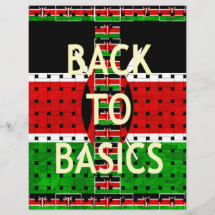 Papier Retour aux bases : Kenya Drapeau Thème du tissage