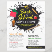 Papier Retourner À L'École Approvisionnement Drive Collec (Devant)