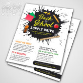 Papier Retourner À L'École Approvisionnement Drive Collec