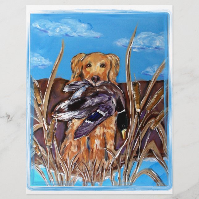 PAPIER RETRIEVER DORÉ (Devant)