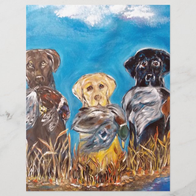 PAPIER RETRIEVERS DU LABRADOR (Devant)