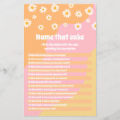 Papier Retro Boho les années 70 Nom De Fête des mariées Q (Devant)