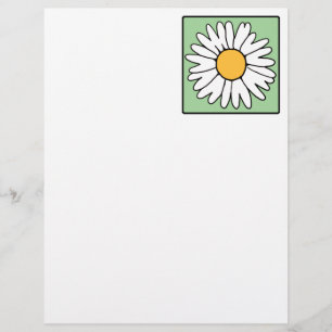 Papier Rétro fleur de jardin de ressort de marguerite de
