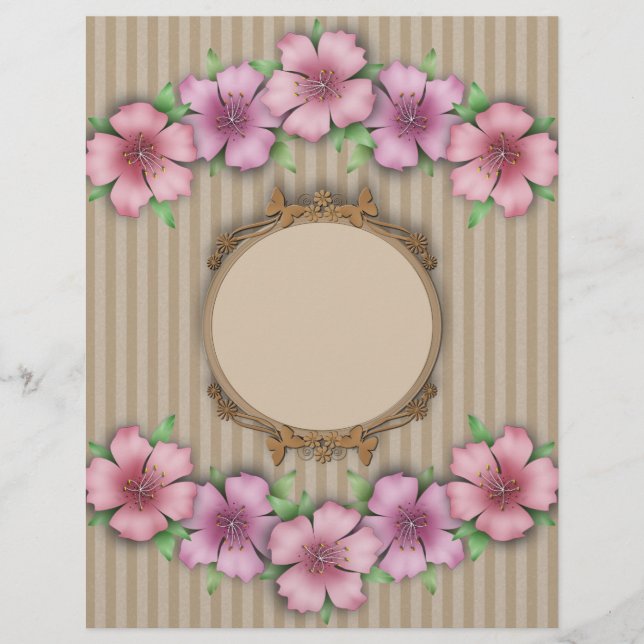 Papier Rétro , floral (Devant)