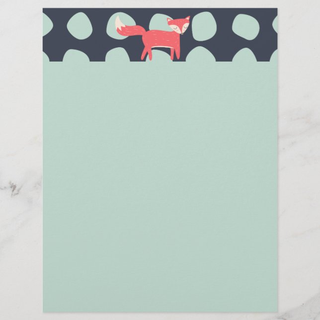 Papier Retro Fox (Devant)