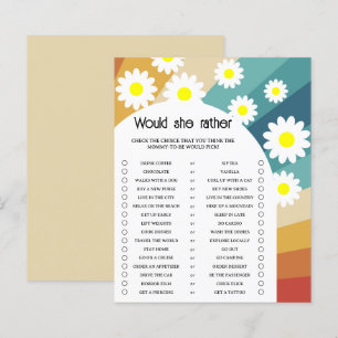 Papier Retro - Voudrait-Elle Plutôt Baby shower Jeu