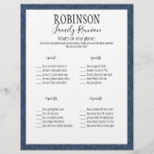 Papier Retrouvailles Familiales Whats Sur Votre Jeu De Té (Devant)