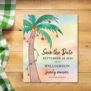 Papier Réunion de la famille de budget Enregistrer la dat