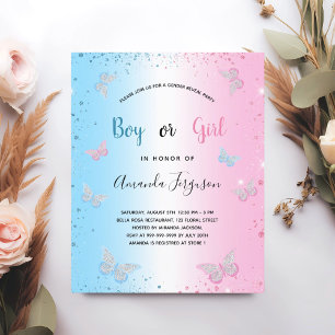 Papier Révélation du sexe du bébé lors d'une baby shower 