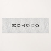 Papier ridé blanc imprimé épais tapis de yoga pers (Devant (Horizontal))