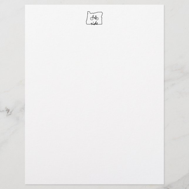 Papier Ride Oregon (Cyclisme) (Devant)