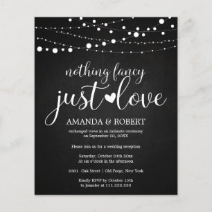 Papier Rien Chalk fantaisie Budget Mariage Invitations