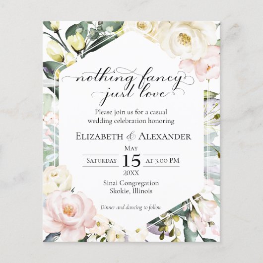 Papier Rien de bien fabuleux que d'aimer Boho Faire-part (Devant)