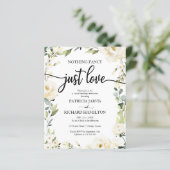 Papier Rien De Fancy Floral Faire-part de mariage bon mar (Debout devant)