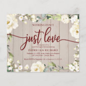 Papier Rien De Fancy Floral Faire-part de mariage bon mar (Devant)