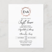 Papier Rien De Fancy Just Love Budget Faire-part de maria (Devant)