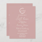 Papier Rien De Fancy Just Love Budget Faire-part de maria (Devant / Derrière)