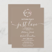 Papier Rien De Fancy Just Love Budget Faire-part de maria (Devant / Derrière)