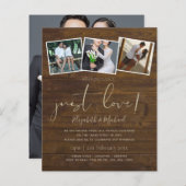 Papier Rien De Fancy Just Love Elopement Faire-part (Devant / Derrière)