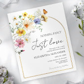 Papier Rien De Fancy Juste Amour | Boho Faire-part de mar
