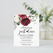 Papier Rien de fantaisie Budget Mariage Invitations (Debout devant)