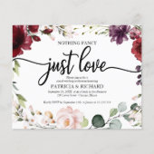 Papier Rien de fantaisie Budget Mariage Invitations Bourg (Devant)