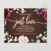 Papier Rien de fantaisie Budget Rustique Mariage Invitati (Devant)