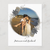 Papier Rien de fantaisie Monogramme Budget Mariage Invita (Dos)