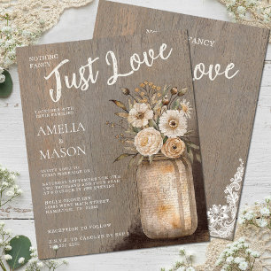 Papier Rien de Fantastique Just Love Floral Mariage dans