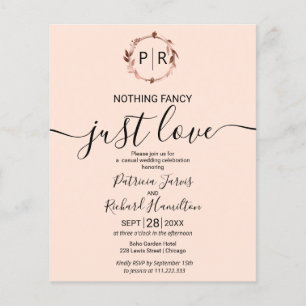 Papier Rien de Fantastique, Juste de l'Amour Invitation d