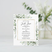 Papier Rien de verdure fantaisie Budget Mariage Invitatio (Debout devant)