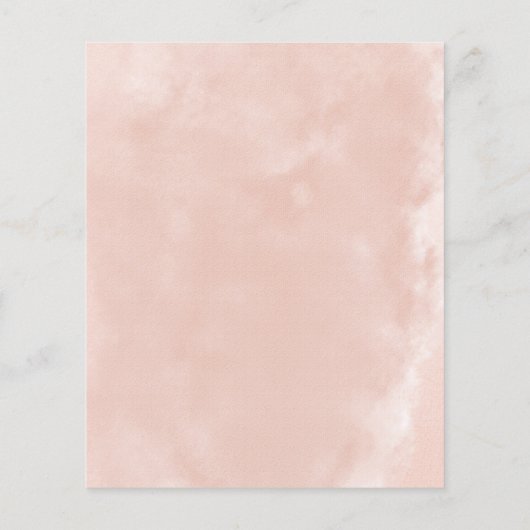 Papier Robe Blush or rose 60e anniversaire Invitation bud (Dos)