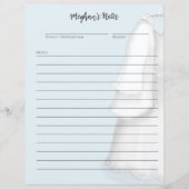 Papier Robe de mariage rose Vintage moderne (Devant)