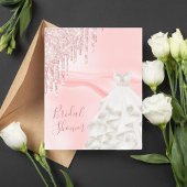 Papier Robe de parties scintillant rose pâle pour la douc