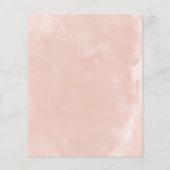 Papier Robe Rose Blush Gold Fête des mariées Invitation b (Dos)