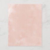 Papier Robe Rose dorée Blush Fête des mariées budgétaire (Dos)