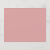 Papier Robe Rose Dusty couleur Bridesmaid Information Car (Dos)