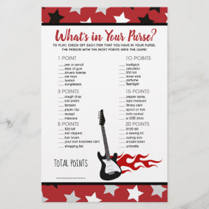 Papier Rock Star Red Rock à Bye Qu'est-ce qu'il y a dans
