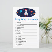 Papier Rocket Baby jeu de brouillage de mot (Debout devant)