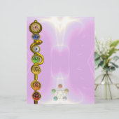 PAPIER RODE D'ASCLEPIUS AVEC 7 CHAKRAS, ÉNERGIE SPIRITUEL (Debout devant)