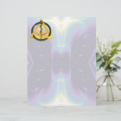 PAPIER RODE DU SYMBOLE DE DENTISSE DENTISTE ASCLEPIUS (Debout devant)