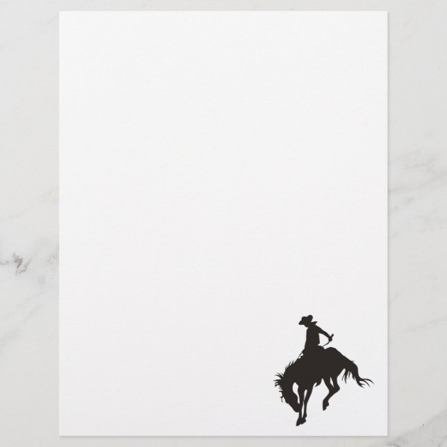 Papier Rodeo Cowboy (Devant)