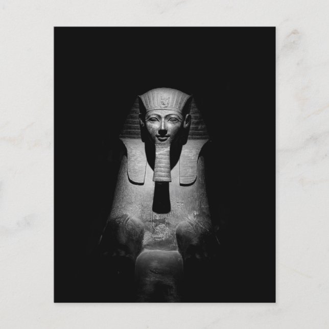 Papier Roi pharaon noir et blanc (Devant)