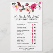 Papier Romantic Fairytale Wreath "He Said She Said" Jeu (Devant)