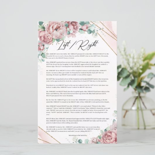 Papier Romantique blush rose sage vert or gauche droite (Debout devant)