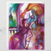 Papier ROMEO ET JULIET Romantique Saint Valentin (Devant / Derrière)