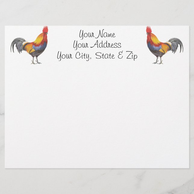 Papier Rooster (Devant)